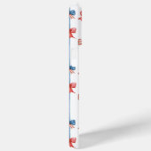 Coques Case-Mate iPhone Nœuds et Rayures Monogrammes Patriotiques (Verso / Droite)
