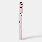 Coques Case-Mate iPhone Nœuds Noirs Mignons et Tendance Rose (Verso / Droite)