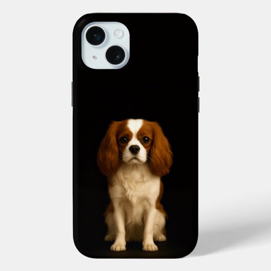 Coques Case-Mate iPhone Noir 4 Luxe, Cavalier Spaniel iPhone 15 Plus (Verso)