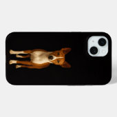 Coques Case-Mate iPhone Noir 4 Luxe, Chien Basenji Classe iPhone 15 Plus (Verso (horizontal))