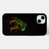 Coques Case-Mate iPhone Noir 4 Luxe, Iguane Vert (Verso (horizontal))