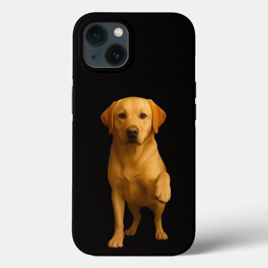 Coques Case-Mate iPhone Noir 4 Luxe iPhone 13, Chien Labrador Tendre (Verso)