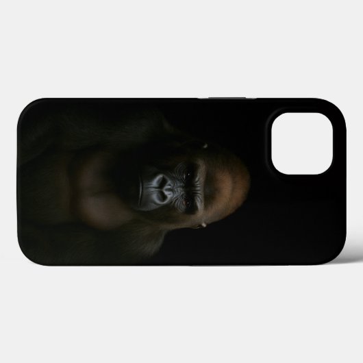 Coques Case-Mate iPhone Noir 4 Luxe iPhone 13, Gorille (Verso (horizontal))