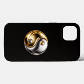 Coques Case-Mate iPhone Noir 4 Luxe iPhone 13, Harmonie Yin Yang (Verso (horizontal))