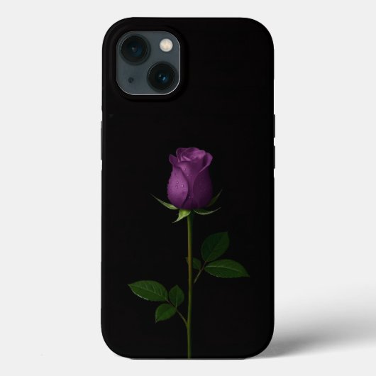 Coques Case-Mate iPhone Noir 4 Luxe iPhone 13, Rose Violet Royal (Verso)