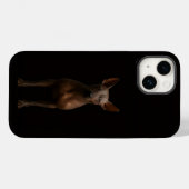 Coques Case-Mate iPhone Noir 4 Luxe iPhone 14 Mate, Chien Pila Argentin (Verso (horizontal))