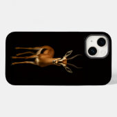 Coques Case-Mate iPhone Noir 4 Luxe iPhone 14 Mate, Gazella Élégante (Verso (horizontal))