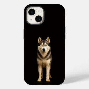 Coque Pour iPhone 14 Noir 4 Luxe iPhone 14 Mate, Husky Elite Glacé