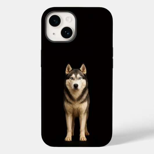 Coques Case-Mate iPhone Noir 4 Luxe iPhone 14 Mate, Husky Elite Glacé (Verso)