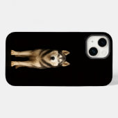 Coques Case-Mate iPhone Noir 4 Luxe iPhone 14 Mate, Husky Elite Glacé (Verso (horizontal))