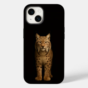 Coque Pour iPhone 14 Noir 4 Luxe iPhone 14 Mate, Lynx Silencieux