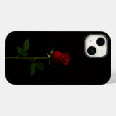 Coques Case-Mate iPhone Noir 4 Luxe iPhone 14 Mate, Rose Rouge Velours (Verso (horizontal))