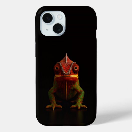 Coques Case-Mate iPhone Noir 4 Luxe iPhone 15 Mate, Caméléon Panther (Verso)
