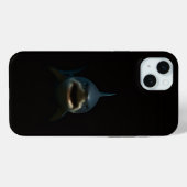 Coques Case-Mate iPhone Noir 4 Luxe iPhone 15 Plus, Grand Requin Blanc (Verso (horizontal))