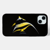 Coques Case-Mate iPhone Noir 4 Luxe iPhone 15 Plus, Poisson-ange royal (Verso (horizontal))