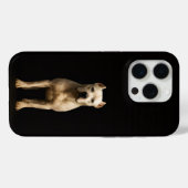 Coques Case-Mate iPhone Noir 4 Luxe iPhone 15 Pro, Dogo Argentino Audacieu (Verso (horizontal))