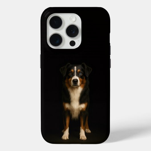 Coques Case-Mate iPhone Noir 4 Luxe iPhone 15 Pro Mate Berger Australien (Verso)