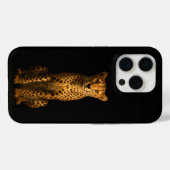 Coques Case-Mate iPhone Noir 4 Luxe iPhone 15 Pro Mate Guépard Élégant (Verso (horizontal))