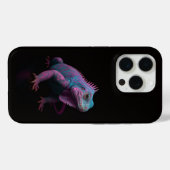 Coques Case-Mate iPhone Noir 4 Luxe iPhone 15 Pro Mate, Iguane Rose (Verso (horizontal))
