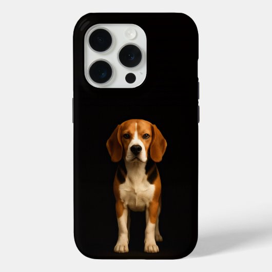 Coques Case-Mate iPhone Noir 4 Luxe iPhone 15 Pro Mate Kind Beagle (Verso)