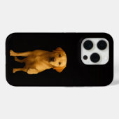 Coques Case-Mate iPhone Noir 4 Luxe iPhone 15 Pro Mate, Labrador tendre (Verso (horizontal))