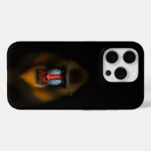 Coques Case-Mate iPhone Noir 4 Luxe iPhone 15 Pro Mate Mandrill Singe (Verso (horizontal))