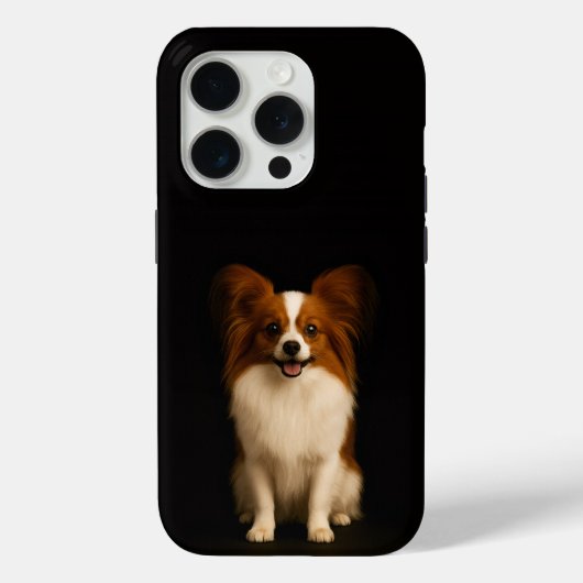 Coques Case-Mate iPhone Noir 4 Luxe iPhone 15 Pro Mate Papillon Raffiné (Verso)