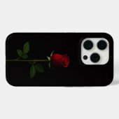 Coques Case-Mate iPhone Noir 4 Luxe iPhone 15 Pro Mate, Rose Rouge Velours (Verso (horizontal))