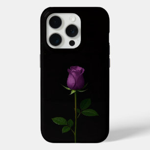 Coque iPhone 15 Pro Noir 4 Luxe iPhone 15 Pro Mate Rose Violet Royal