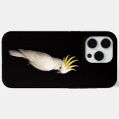 Coques Case-Mate iPhone Noir 4 Luxe iPhone 15 Pro Max, Cacatoès à crête (Verso (horizontal))