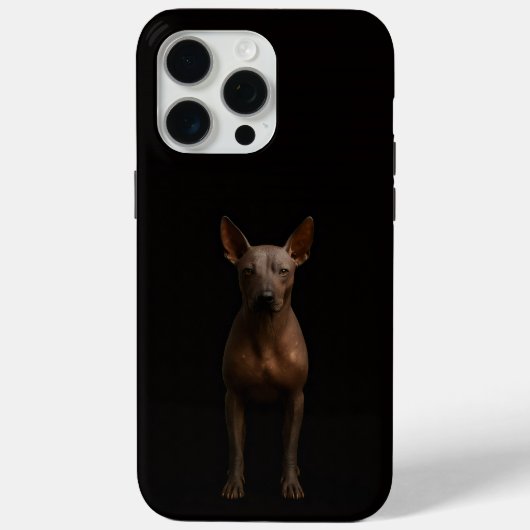 Coques Case-Mate iPhone Noir 4 Luxe iPhone 15 Pro Max, Chien Pila Argentin (Verso)