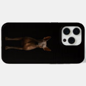Coques Case-Mate iPhone Noir 4 Luxe iPhone 15 Pro Max, Chien Pila Argentin (Verso (horizontal))