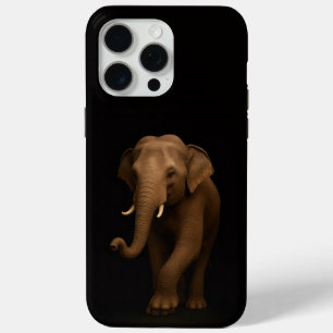 Coque iPhone 15 Pro Max Noir 4 Luxe iPhone 15 Pro Max, Éléphant d'Inde