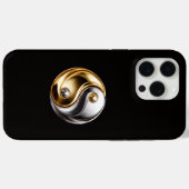 Coques Case-Mate iPhone Noir 4 Luxe iPhone 15 Pro Max, Harmonie Yin Yang (Verso (horizontal))