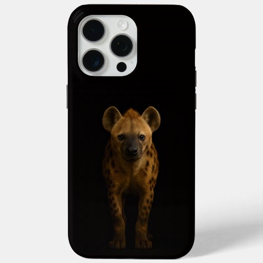 Coques Case-Mate iPhone Noir 4 Luxe iPhone 15 Pro Max, Hyène tachetée sauv (Verso)