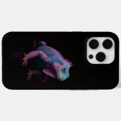 Coques Case-Mate iPhone Noir 4 Luxe iPhone 15 Pro Max, Iguane Rose (Verso (horizontal))