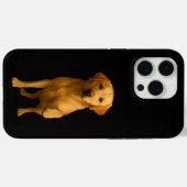 Coques Case-Mate iPhone Noir 4 Luxe iPhone 15 Pro Max, Labrador tendre (Verso (horizontal))