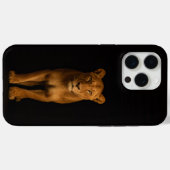Coques Case-Mate iPhone Noir 4 Luxe iPhone 15 Pro Max, Noble Lioness (Verso (horizontal))