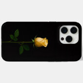 Coques Case-Mate iPhone Noir 4 Luxe iPhone 15 Pro Max, Rose Jaune Ensoleil (Verso (horizontal))
