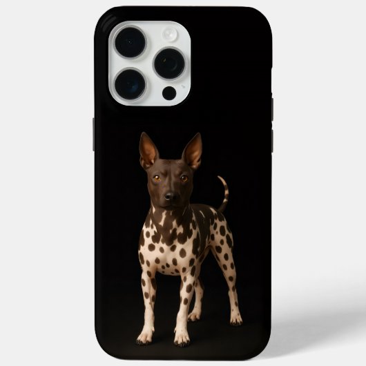Coques Case-Mate iPhone Noir 4 Luxe iPhone 15 Pro Max, Terrier sans poils (Verso)