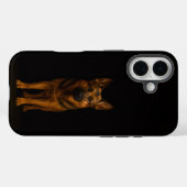 Coques Case-Mate iPhone Noir 4 Luxe iPhone 16 Mate, Berger Allemand (Verso (horizontal))