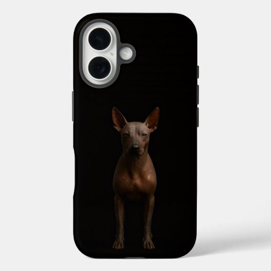 Coques Case-Mate iPhone Noir 4 Luxe iPhone 16 Mate, Chien Pila Argentin (Verso)