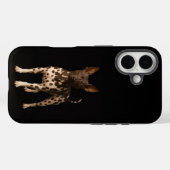 Coques Case-Mate iPhone Noir 4 Luxe iPhone 16 Mate, Chien Terrier Imberbe (Verso (horizontal))