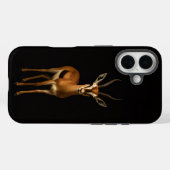 Coques Case-Mate iPhone Noir 4 Luxe iPhone 16 Mate, Gazelle Élégante (Verso (horizontal))