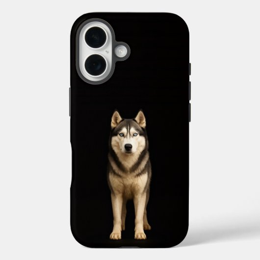 Coques Case-Mate iPhone Noir 4 Luxe iPhone 16 Mate, Husky Elite Glacé (Verso)