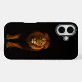 Coques Case-Mate iPhone Noir 4 Luxe iPhone 16 Mate, Lion Majestueux (Verso (horizontal))