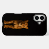 Coques Case-Mate iPhone Noir 4 Luxe iPhone 16 Mate, Noble Lioness (Verso (horizontal))