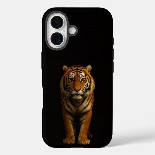 Coques Case-Mate iPhone Noir 4 Luxe iPhone 16 Mate, Noble Tiger (Verso)