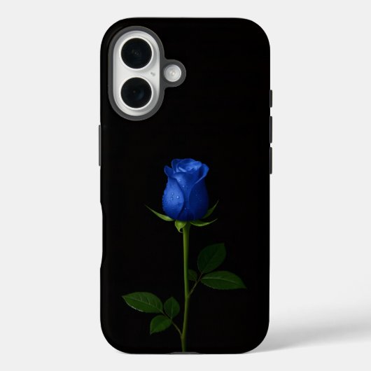 Coques Case-Mate iPhone Noir 4 Luxe iPhone 16 Mate, Rose Bleu de Minuit (Verso)
