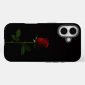 Coques Case-Mate iPhone Noir 4 Luxe iPhone 16 Mate, Rose Rouge Velours (Verso (horizontal))